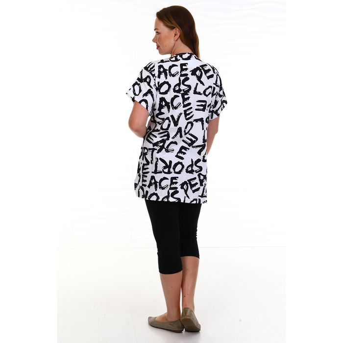 Комплект женский (туника, бриджи) КК270 цвет белый, р-р 58