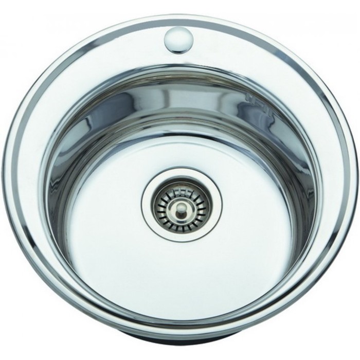 Мойка кухонная My space DIS 490, врезная, 49 × 49 × 17 см, нерж. сталь 0,6 мм, сифон в комплекте