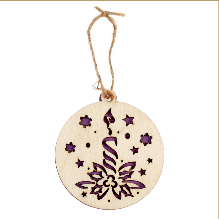 Шар новогодний "Свеча"