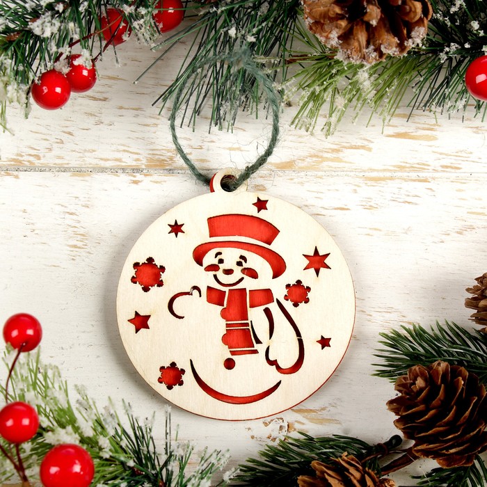 Шар новогодний "Снеговик"