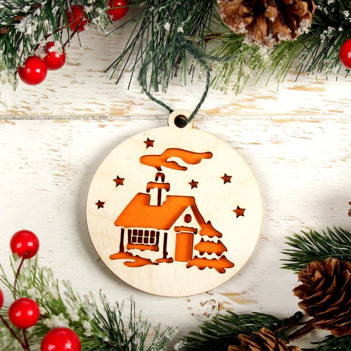 Шар новогодний "Домик"