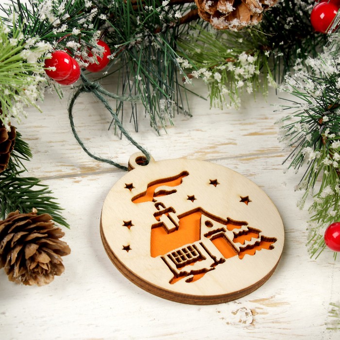 Шар новогодний "Домик"