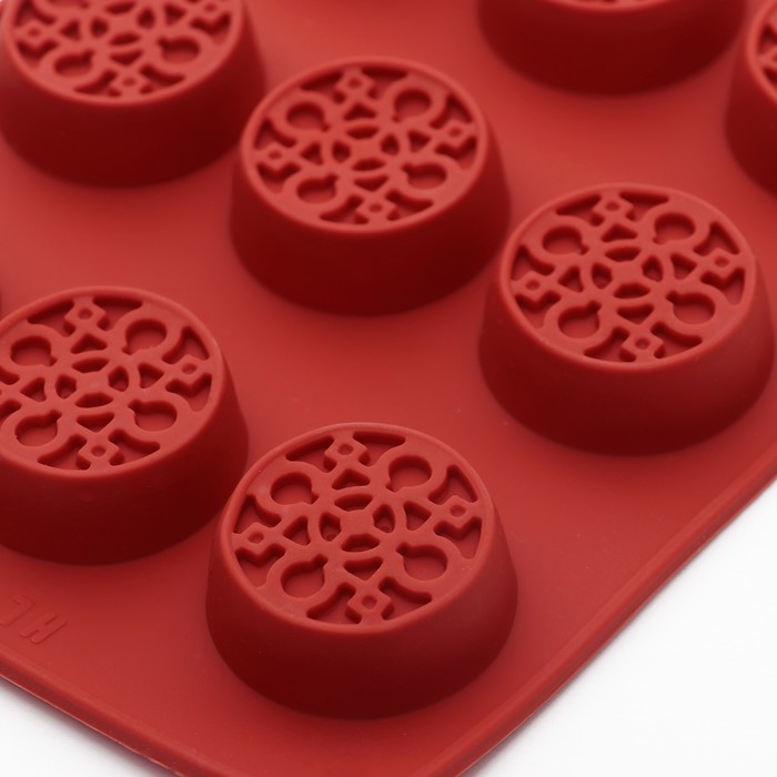 Форма для льда и шоколада "Узор", 12 ячеек