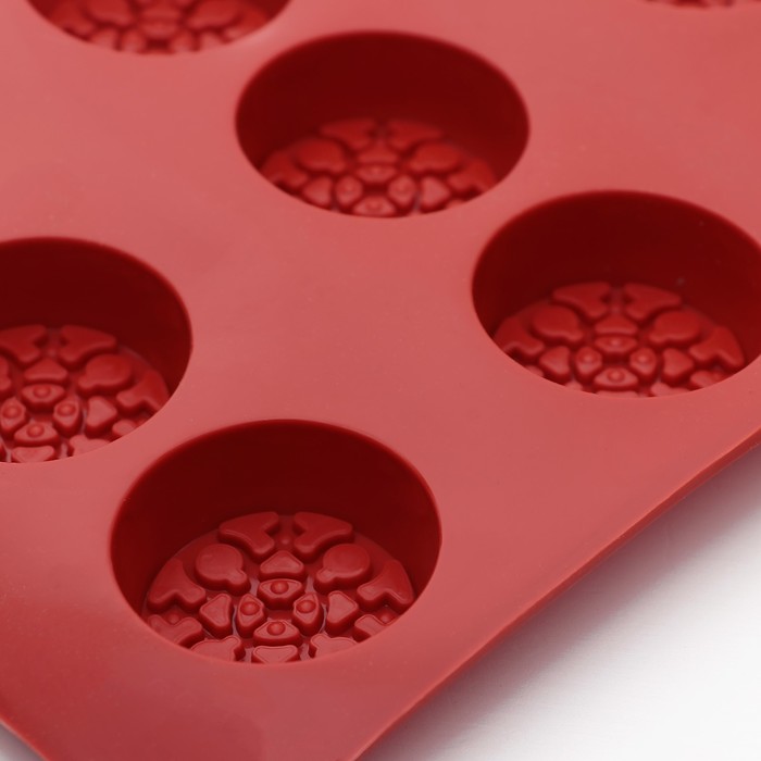 Форма для льда и шоколада "Узор", 12 ячеек