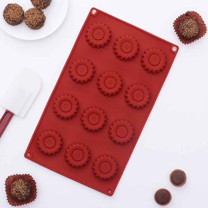 Форма для льда и шоколада "Радужка", 12 ячеек