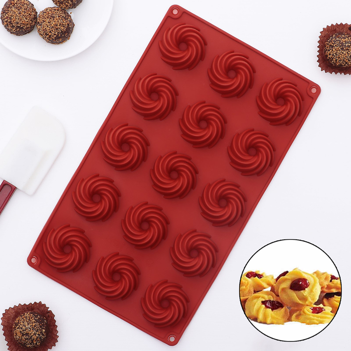 Форма для льда и шоколада "Зефир", 12 ячеек