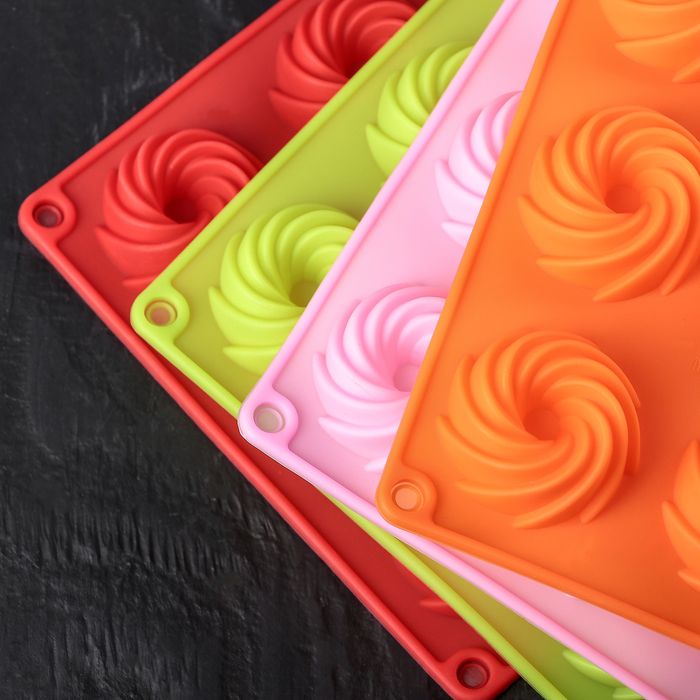 Форма для льда и шоколада "Заварные колечки", 15 ячеек