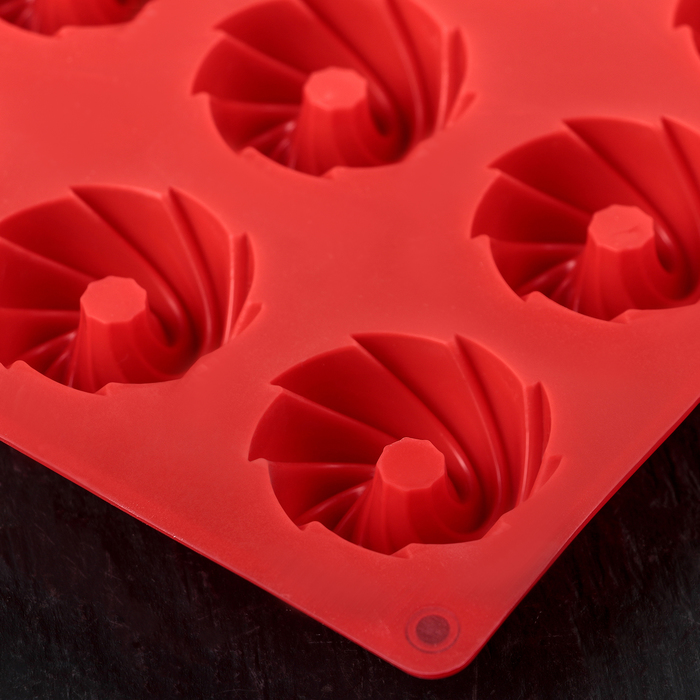 Форма для льда и шоколада "Заварные колечки", 15 ячеек