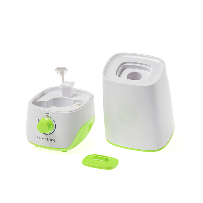 Увлажнитель воздуха LuazON LHU-01, ультразвуковой, 2 л, 18 Вт, бело-зеленый