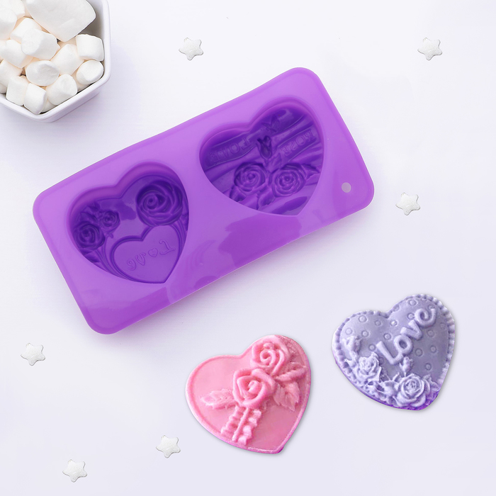 Молд 17х8,5х3 см "Сердца"