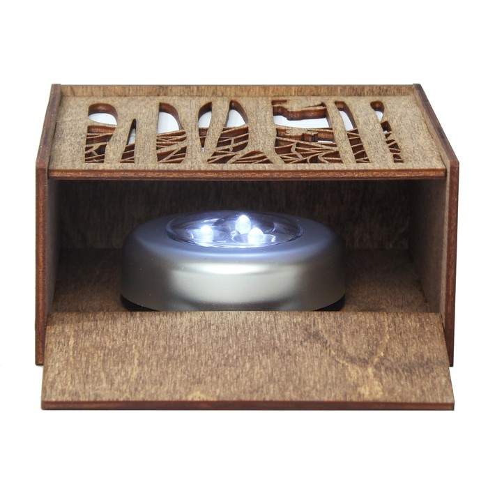 Светильник деревянный "Сказочный лес"