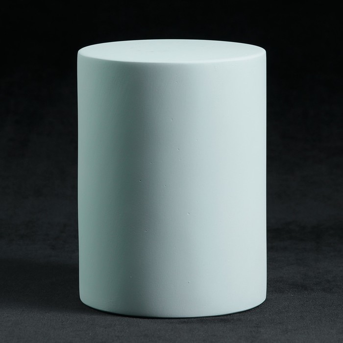 Гипсовая геометрическая фигура "Цилиндр" 15см