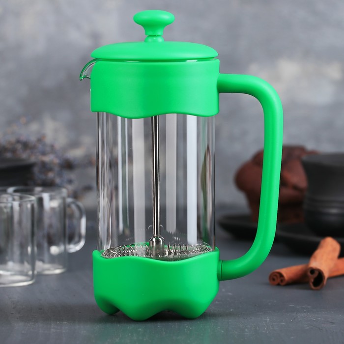 Френч-пресс 350 мл "Модерн", цвет зеленый