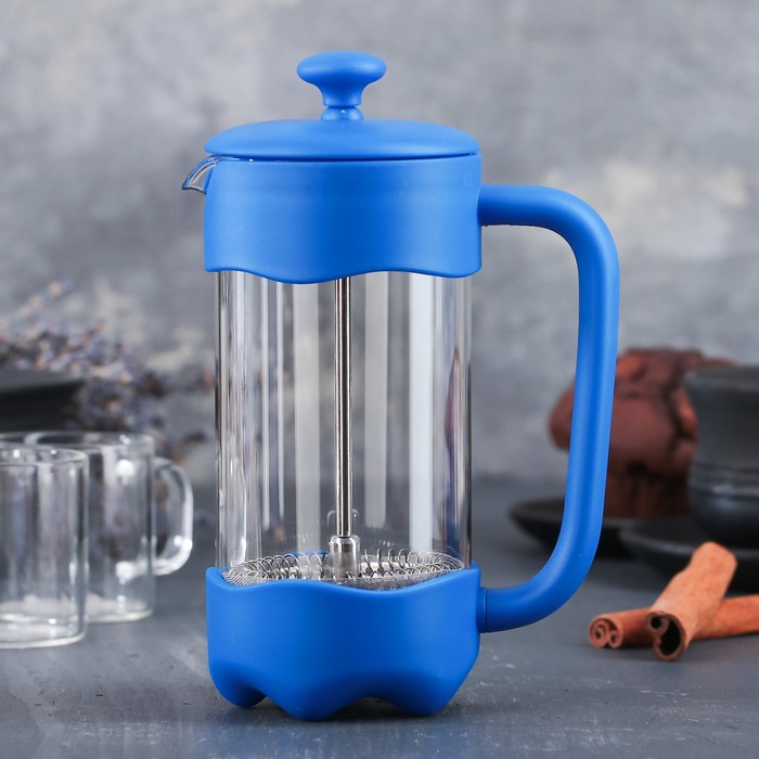Френч-пресс 350 мл "Модерн", цвет синий