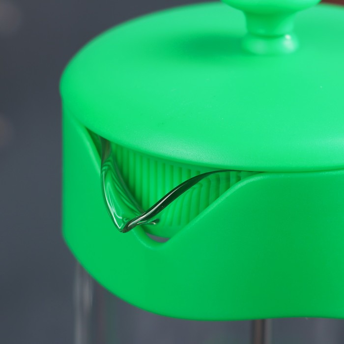 Френч-пресс 600 мл "Модерн", цвет зеленый