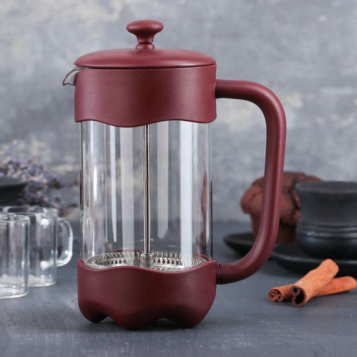 Френч-пресс 600 мл "Модерн", цвет коричневый