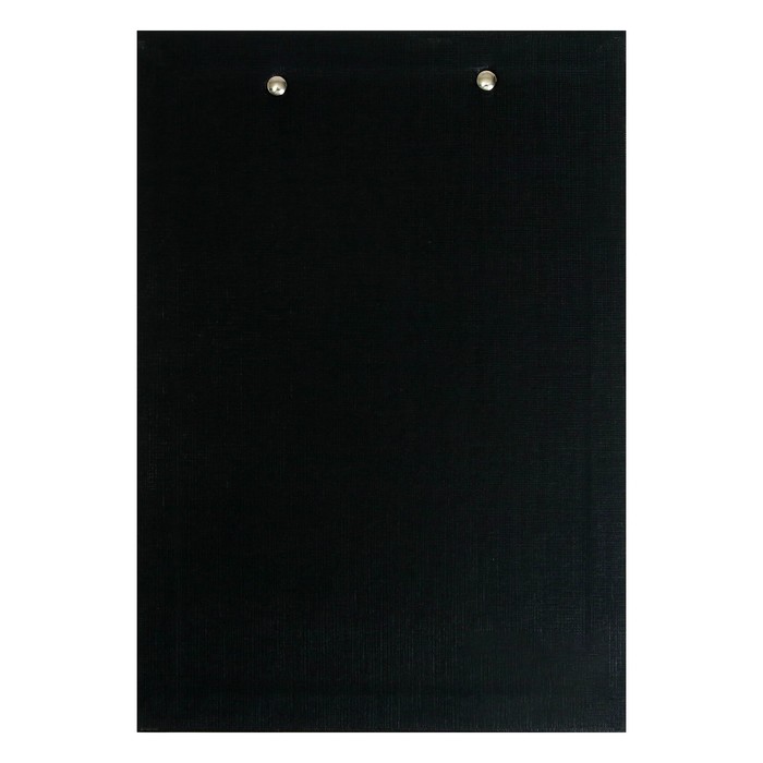Планшет с зажимом А5, 250 х 175 х 3 мм, покрыт высококачественным бумвинилом, цвет чёрный (клипборд)