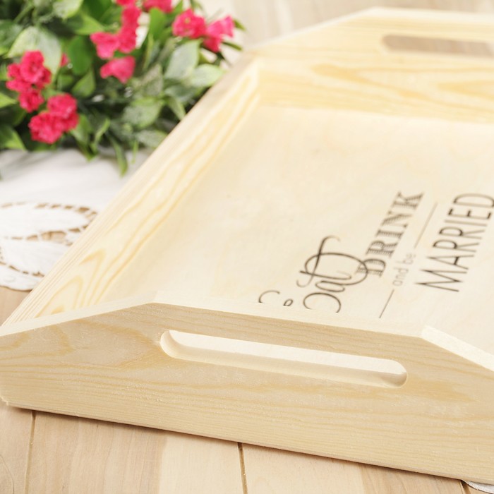 Поднос с декором 40х30х7,5 см