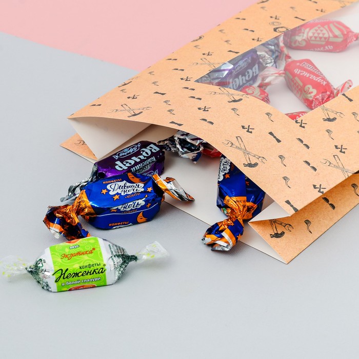 Пакетик подарочный «Для чемпионов», 16 × 30 × 6 см