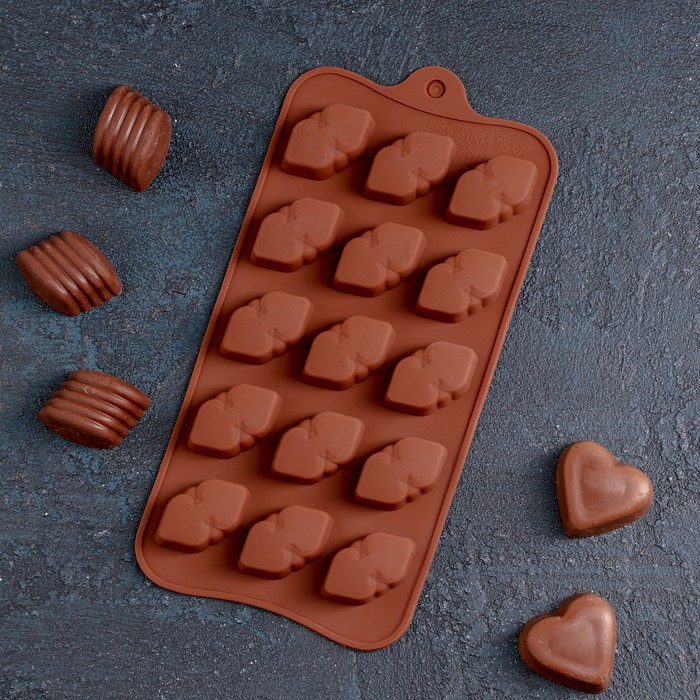 Форма для льда и шоколада "Шоколатье", 15 ячеек