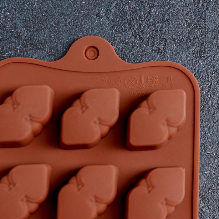 Форма для льда и шоколада "Шоколатье", 15 ячеек