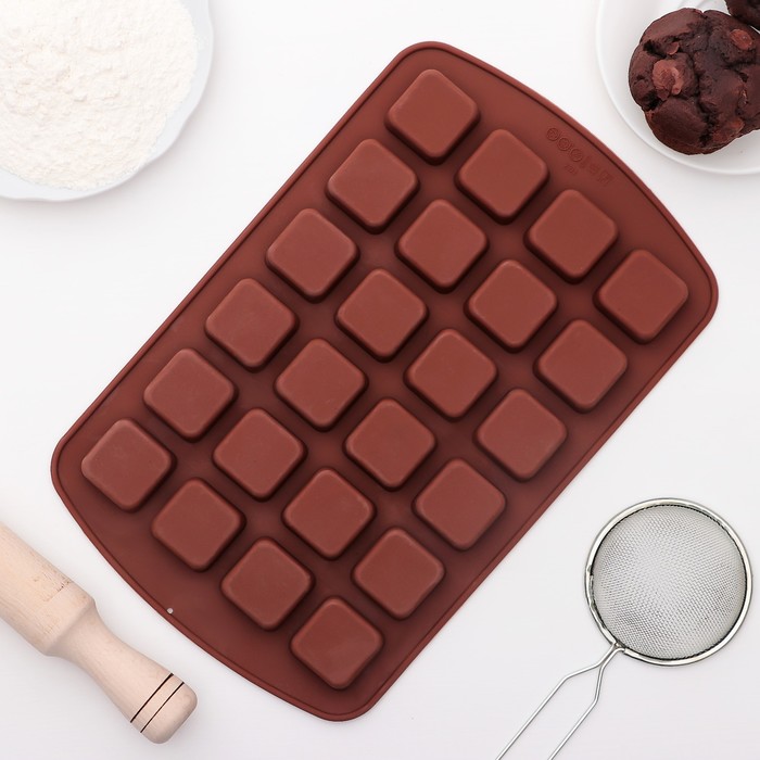 Форма для выпечки "Квадратики", 24 ячейки