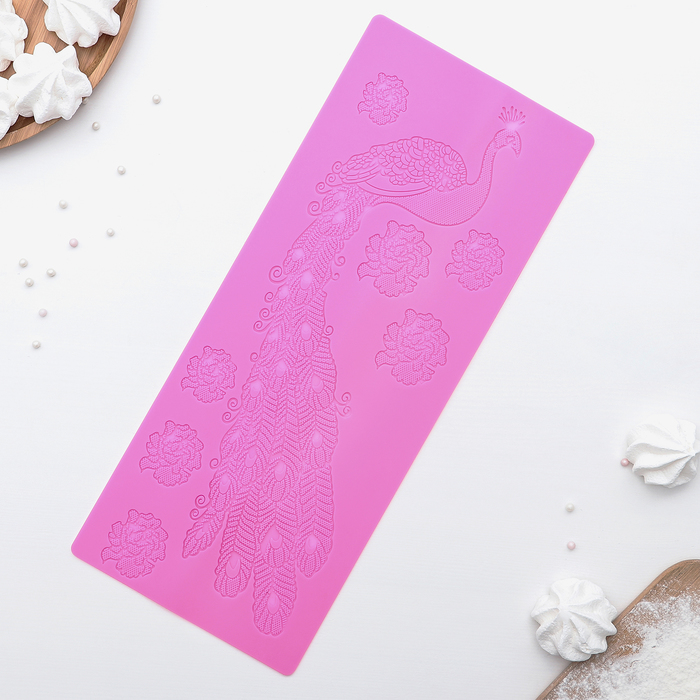 Коврик для айсинга "Павлин"