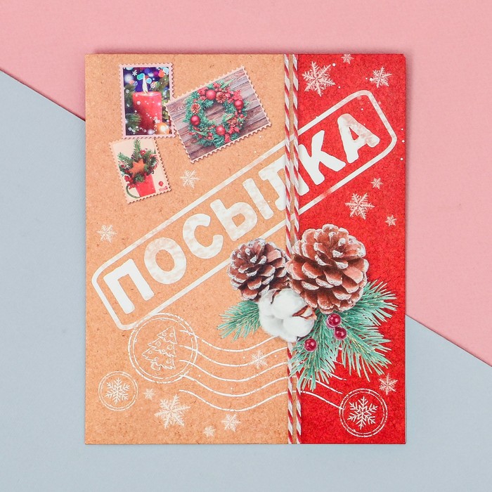 Пакетик подарочный «Посылка», 13 × 16 см