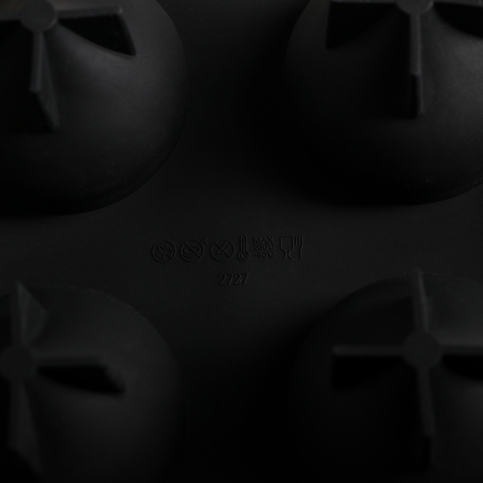 Форма для выпечки и муссовых десертов "Портофино", 12 ячеек, цвет черный