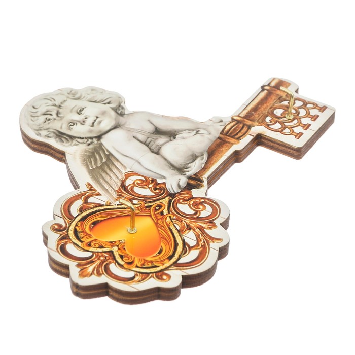 Ключница деревянная "Ангел с ключом"