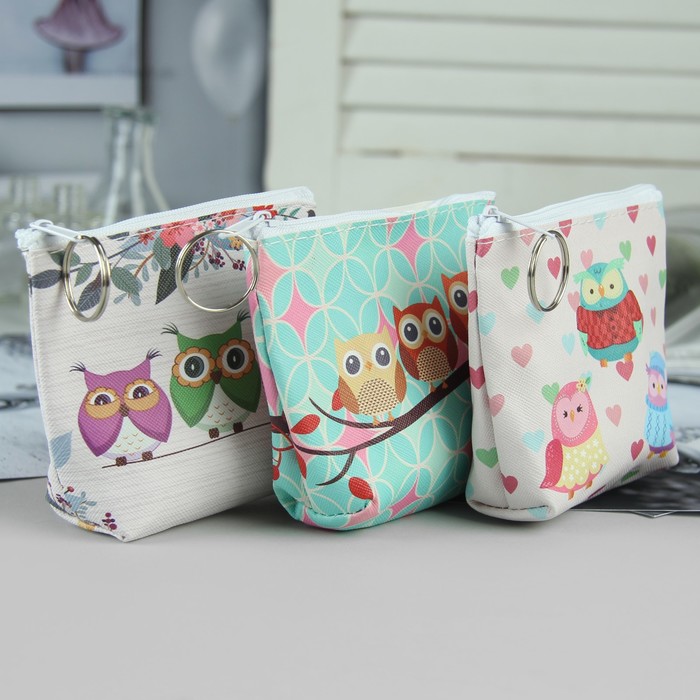 Кошелёк детский "Совята", отдел на молнии, МИКС