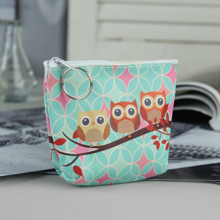 Кошелёк детский "Совята", отдел на молнии, МИКС