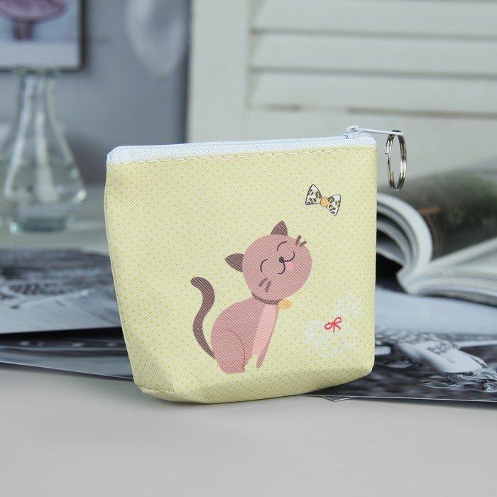 Кошелёк детский "Котики", отдел на молнии, МИКС