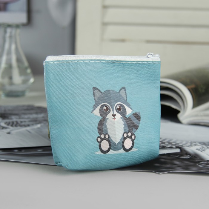 Кошелёк детский "Еноты", отдел на молнии, МИКС