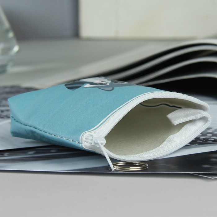 Кошелёк детский "Еноты", отдел на молнии, МИКС