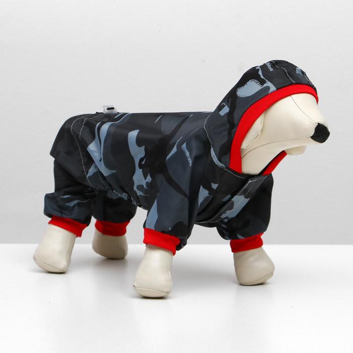 Комбинезон "Милитари" для мопса, размер L (ДС 28-30 см, ОГ 46-48 см)