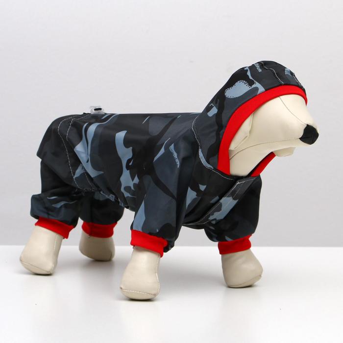 Комбинезон "Милитари" для мопса, размер М (ДС 26-28 см, ОГ 42-44 см)