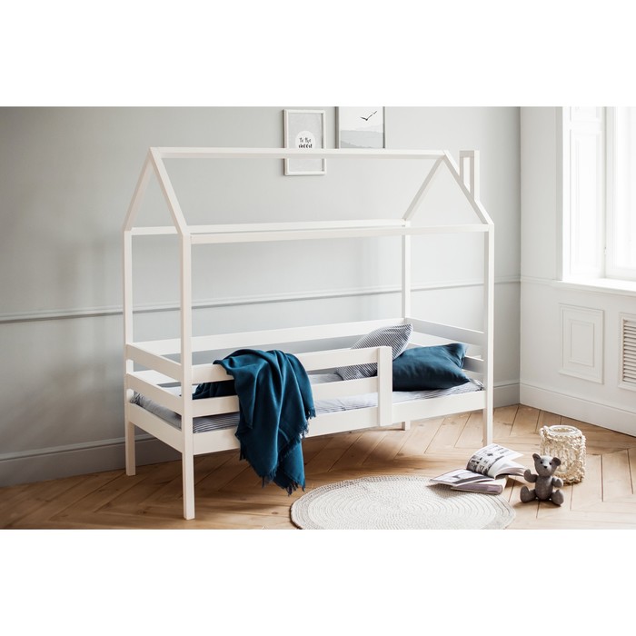 Кровать-домик №5, цвет белый, спальное место 70 x 160 см