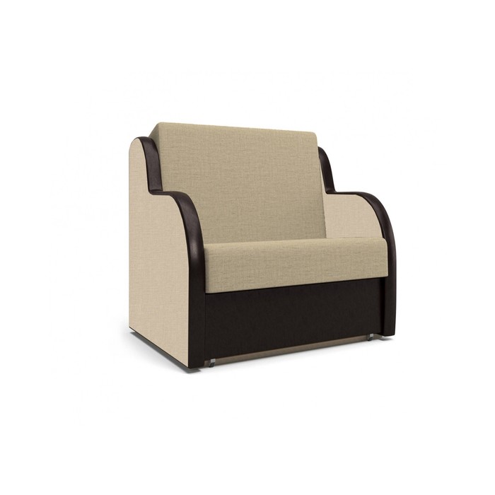 Кресло "БАРНИ", ткань арбен, цвет савана камель-теос дарк браун, спальное место 72х195 см