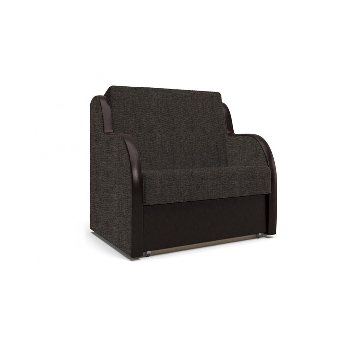 Кресло "БАРНИ", ткань арбен, цвет савана кофе-теос дарк браун, спальное место 72х195 см