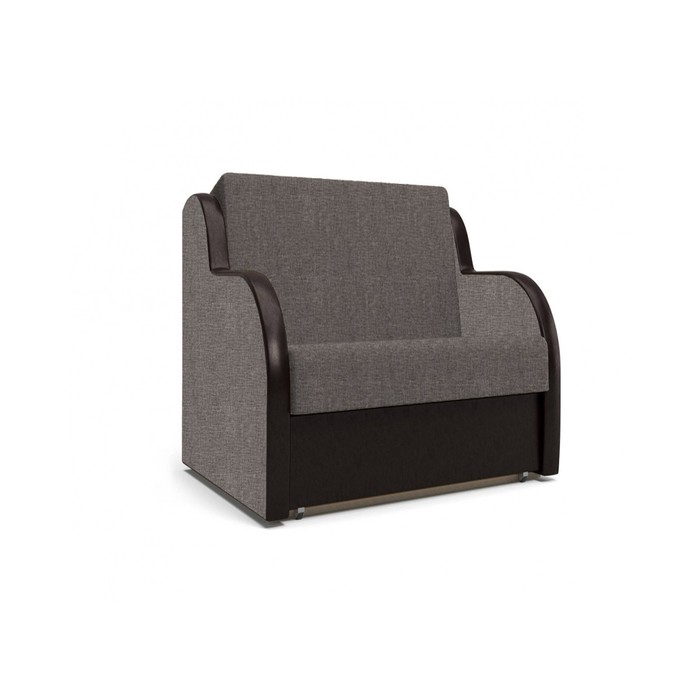 Кресло "БАРНИ", ткань арбен, цвет савана латте-теос дарк браун, спальное место 72х195 см