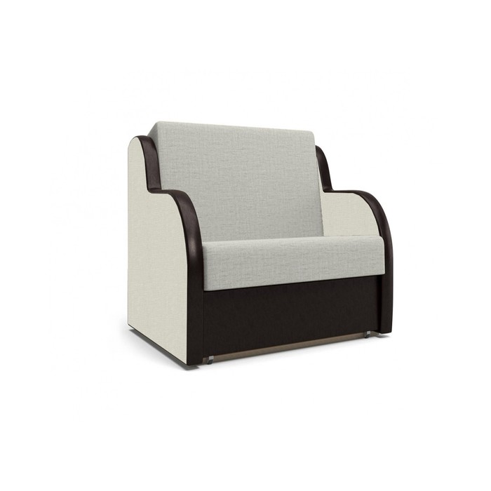 Кресло "БАРНИ", ткань арбен, цвет савана милк-теос блек,  спальное место 72х195 см