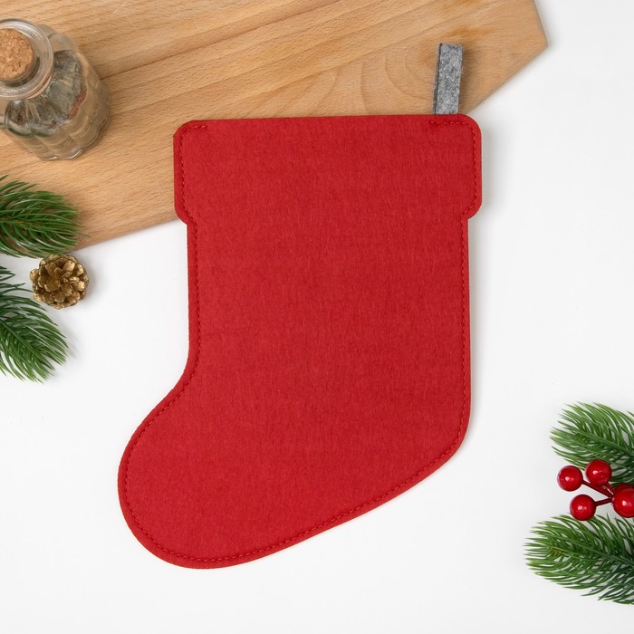 Набор "Доляна" Свинка, полотенце 34х59 см, лопатка 20х5 см, фетровый носок 16х23 см