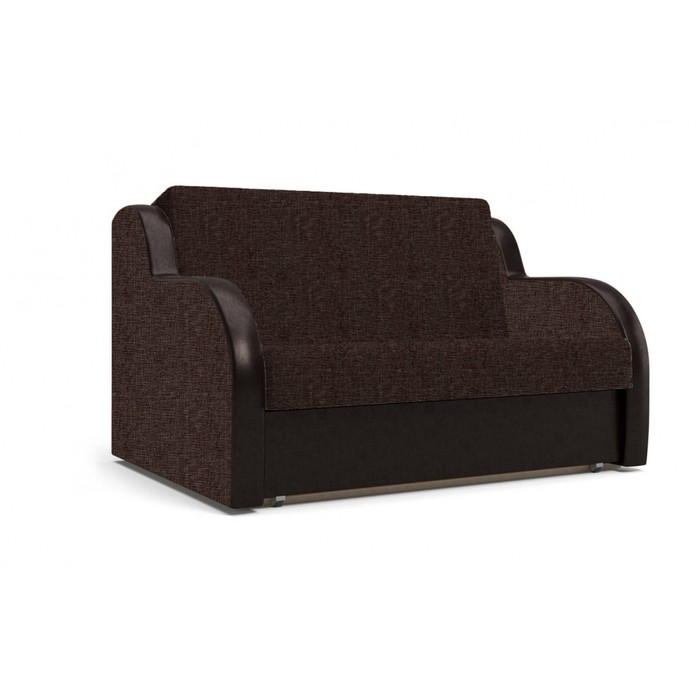 Диван  "БАРНИ", ткань арбен, цвет савана шоколад-теос дарк браун, спальное место 122х192 см   389486