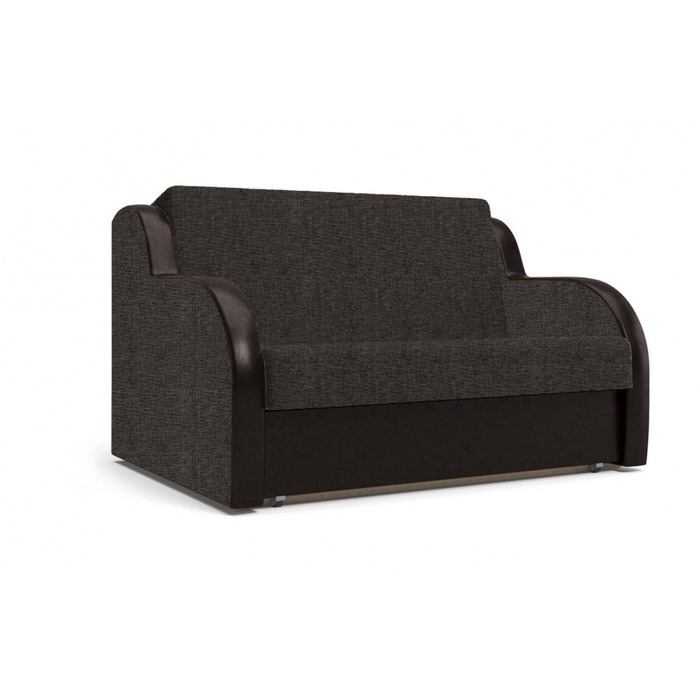 Диван  "БАРНИ", ткань арбен, цвет савана кофе-теос дарк браун, спальное место 122х192 см