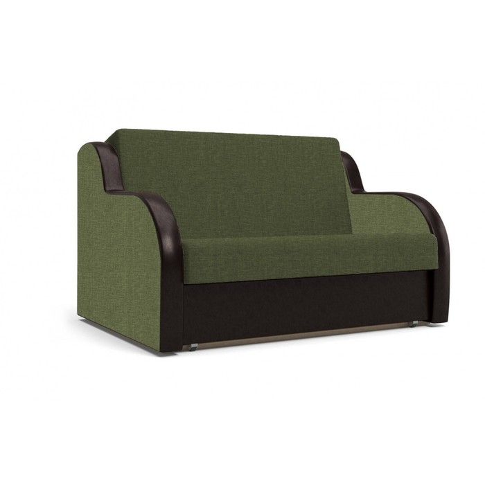 Диван  "БАРНИ", ткань арбен, цвет савана грин-теос блек, спальное место 122х192 см