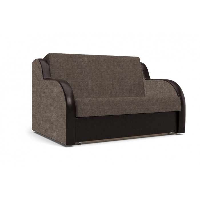 Диван  "БАРНИ", ткань арбен, цвет савана хайзел-теос дарк браун, спальное место 122х192 см