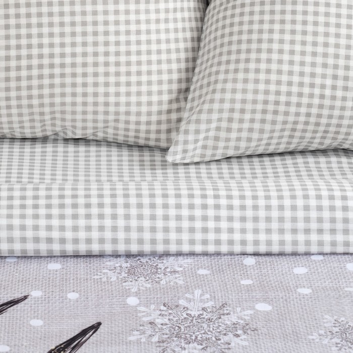 Постельное бельё "Этель" 2 сп Winter story 175*215 см, 200*220 см, 70*70 см - 2 шт, поплин