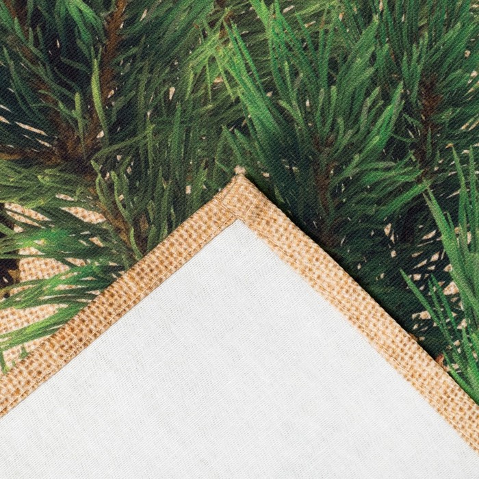 Набор "Доляна" Еловые ветви, полотенце 44х72 см, лопатка 20х5 см, фетровый носок 16х23 см