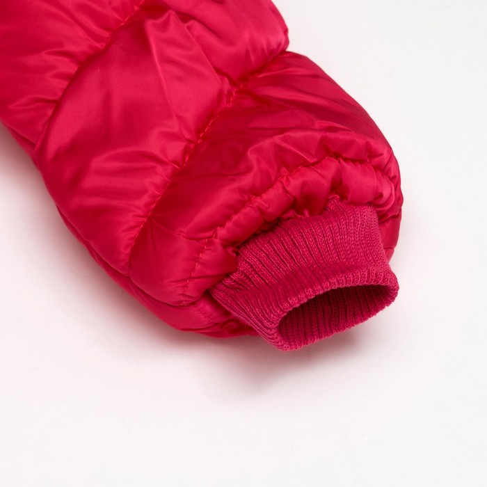 Куртка для девочки "Меховые кармашки", рост 116-122 см, цвет розовый